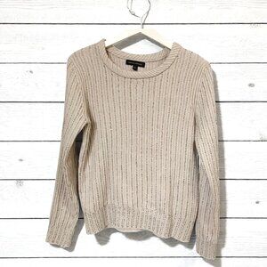 Banana Republic beaded crew neck sweater, size S, cotton blend
